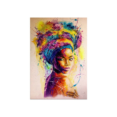Cuadro Abstracto Chica Africana - Arte Graffiti Moderno para el Hogar - Image 18