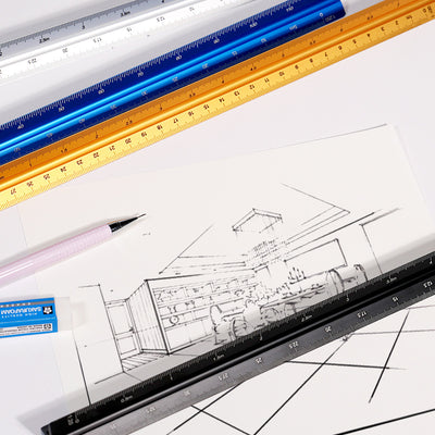 Regla Triangular de Aluminio para Diseño y Dibujo Profesional - Image 2