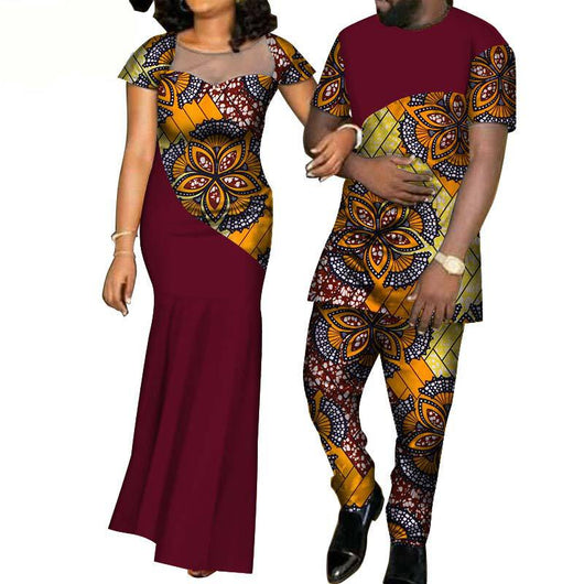 Conjunto de Traje a Juego en Algodón con Estampado Batik - Image 5