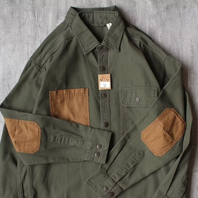 Camisa Suelta Retro Japonesa de Manga Larga Estilo Hong Kong