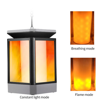 Lámpara Solar LED Estilo Vintage para Espacios Exteriores