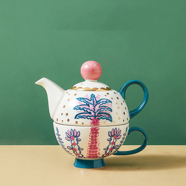 Juego de Tetera y Tazas de Cerámica para el Hogar - Image 4