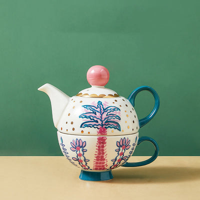 Juego de Tetera y Tazas de Cerámica para el Hogar - Image 4