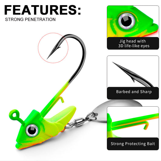 Anzuelo Jig con Contrapeso para Pesca de Fondo - Accesorios de Pesca - Image 4