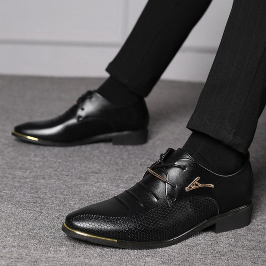 Zapatos Formales para Hombre con Cordones - Estilo Casual Profesional