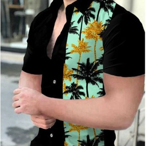 Camisa Casual de Manga Corta con Tecnología 3D para Hombre - Image 13