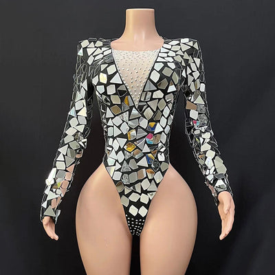 Trajes de Espejo Ajustados y Ceñidos de Alto Rendimiento