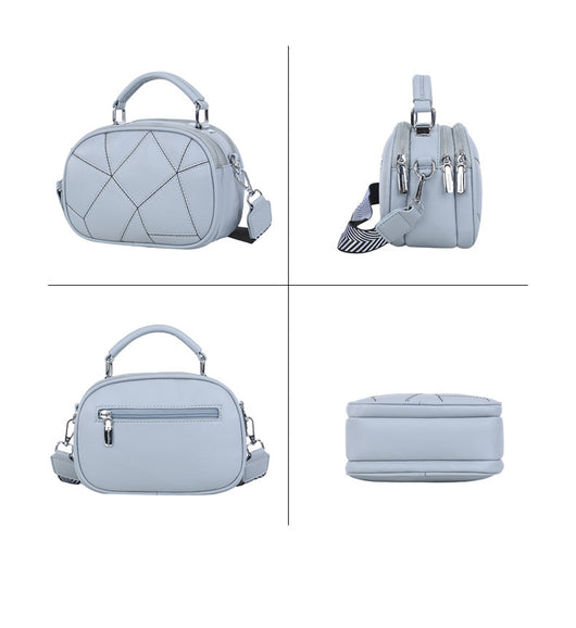Bolso Pequeño Retro de Patchwork Trendy con Tres Capas - Image 18