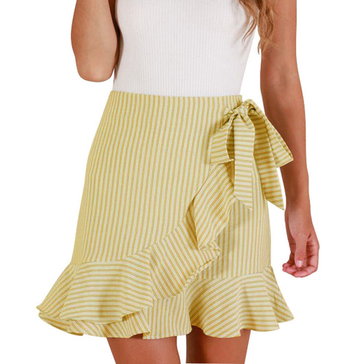 Falda Corta a Rayas para Dama - Diseño Fresco de Verano - Image 4