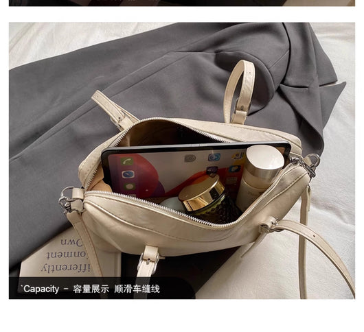 Bolso de Cuero Retro Marrón Weilan para Mujer - Bolsa Portátil de Cuero Encerado - Image 11