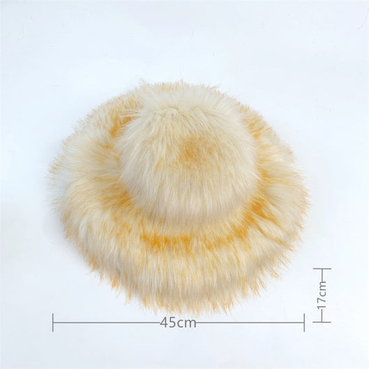 Gorro Punk de Piel de Mapache Grueso - Abrigo Ecológico para Otoño e Invierno - Image 24