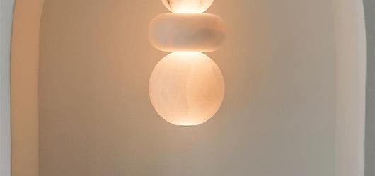Lámpara de Mármol Natural para Mesita de Noche - Image 10