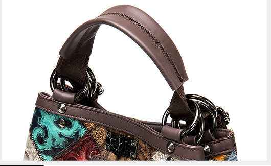 Mochila de Cuero Étnica para Mujer - Estilo Bohemio - Image 14