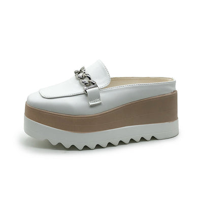 Pantuflas Tipo Pastel con Adornos Metálicos Dorados - Diseño Europeo