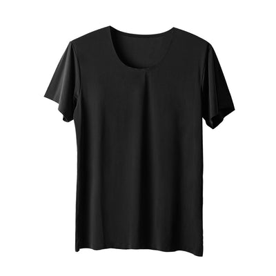 Playera Blanca Hombre Ice Silk Sin Costuras - Manga Corta Verano - Image 5