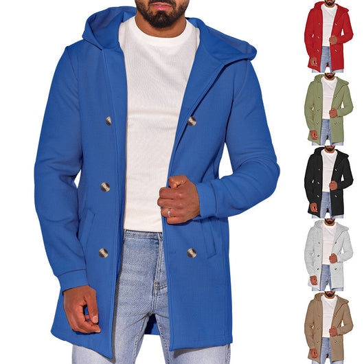 Abrigo de Lana Tipo Trench para Hombre - Image 26