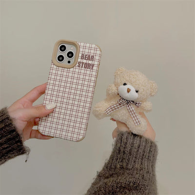 Funda para Teléfono con Osito de Peluche a Cuadros - Image 10