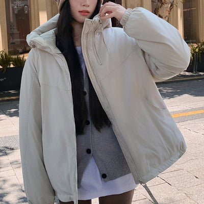 Chaqueta Acolchada Impermeable con Capucha y Doble Cierre para Mujer - Image 9