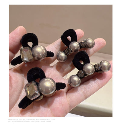 Mini Pinza para Cabello de Alta Gama con Perla Negra - Image 10