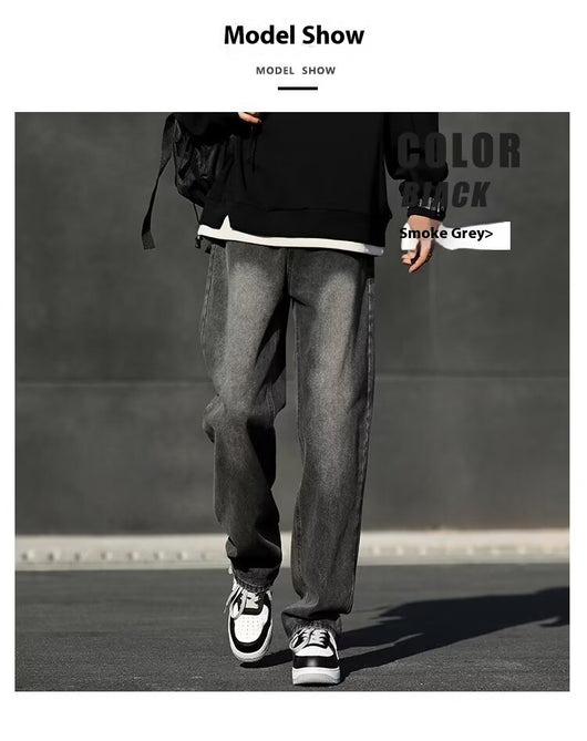 Jeans Negros Ahumados Primavera para Hombre - Corte Clásico Americano - Image 7