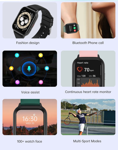 Reloj Inteligente Deportivo 1.83" con Monitor Cardíaco, Sueño y Bluetooth IP68 - Image 14