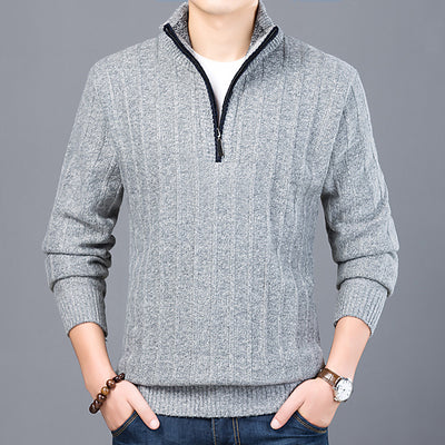 Suéter Cuello Alto Manga Larga Acolchado para Hombre - Image 8