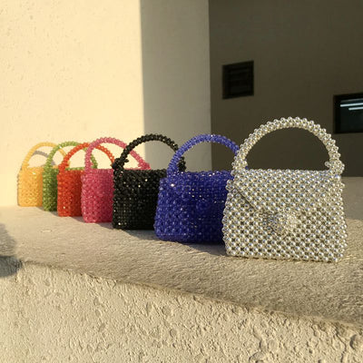 Bolsa Diagonal Tejida Artesanal Mini - Diseño Cute Acrílico Hecho a Mano - Image 14