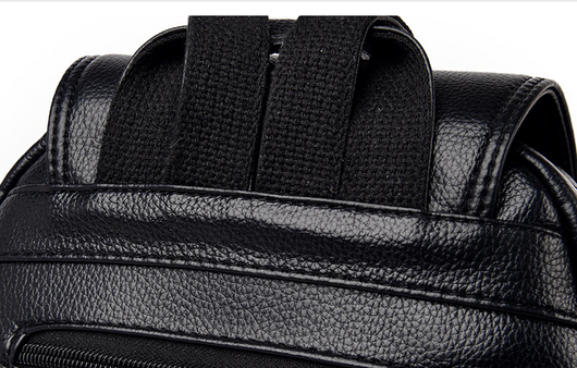 Mochila Casual de Cuero Suave con Cinturón Decorativo - Image 10