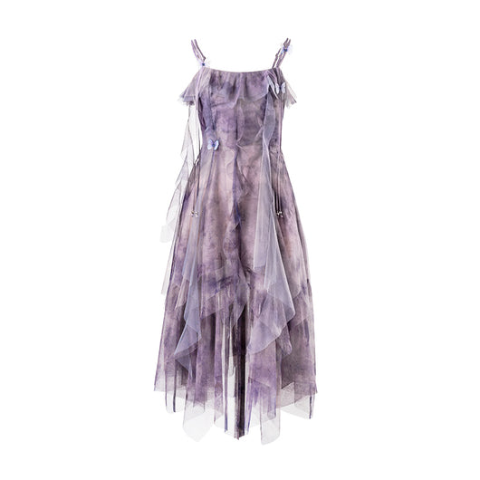 Vestido Largo Irregular con Tirantes Franceses para Verano - Image 11