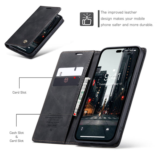 Funda Magnética de Cuero para Teléfono con Cartera Integrada - Image 39