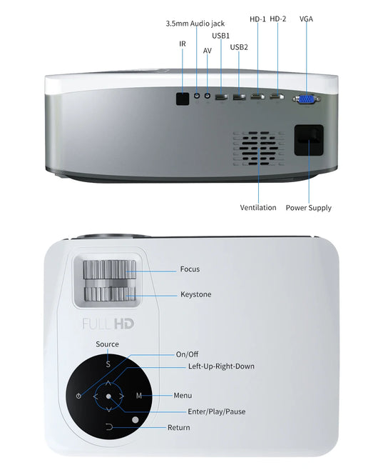 Proyector Inteligente Android 4K Full HD 1080P para Educación - Image 37