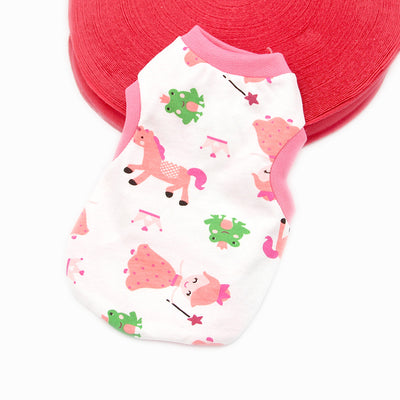 Chaleco Fino de Algodón Estampado para Mascotas - Colores Pastel Primavera Verano - Image 5