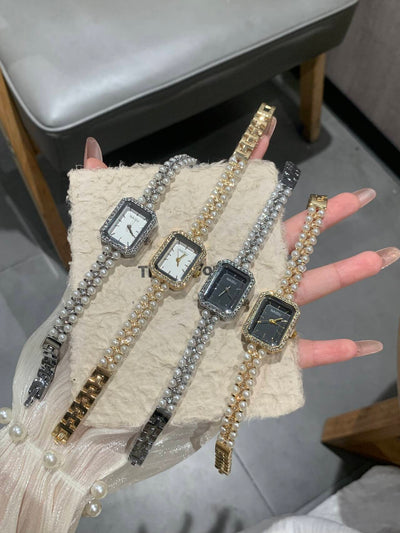 Reloj Pulsera de Perlas para Mujer - Elegancia Atemporal - Image 13