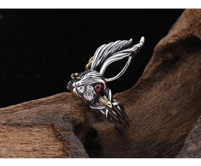 Anillo de Conejo del Zodiaco en Cristal Hecho a Mano - Estilo Hip-hop Urbano - Image 12