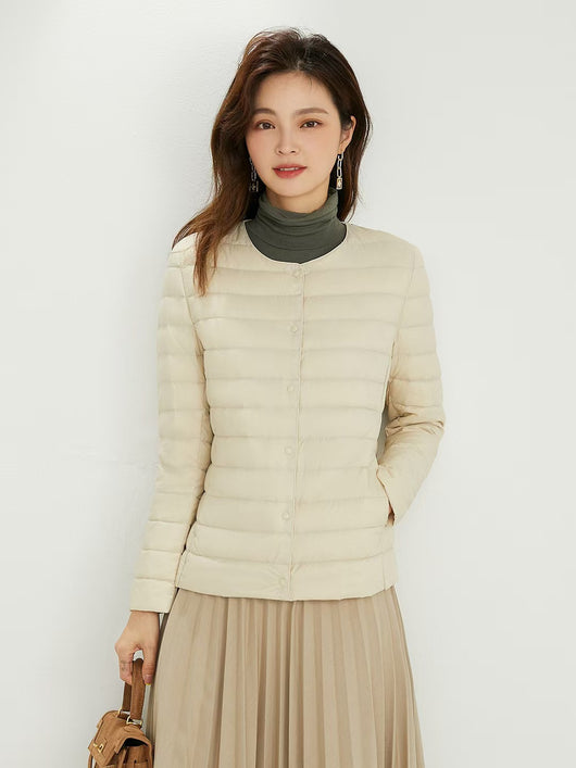 Chaqueta Acolchada de Algodón Ligera - Diseño Clásico Entallado - Image 12