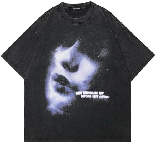 Playera Acolchada Retro Hip Hop Casual Manga Corta para Hombre - Image 9