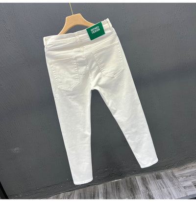 Pantalones Jeans Blancos Casuales para Hombre - Estilo Moderno y Versátil - Image 7
