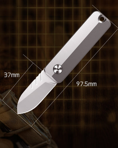 Cuchillo Plegable de Aleación de Titanio Mini A - Herramienta Táctica Compacta para Aventuras - Image 11