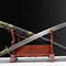 Sable Fulong de Pluma de Ganso Salvaje - Acero Manganeso Alto Grado Colección