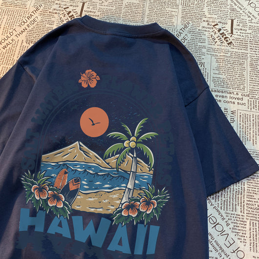Playera Hawaiana Salt Water Petals Unisex - Comodidad Casual - Image 14