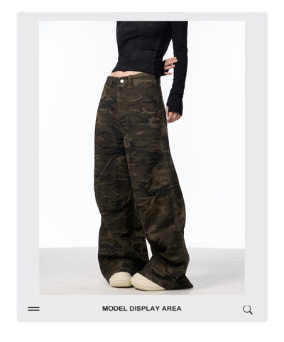 Pantalones Vaqueros Camuflaje Cintura Alta para Mujer - Comodidad y Estilo - Image 9