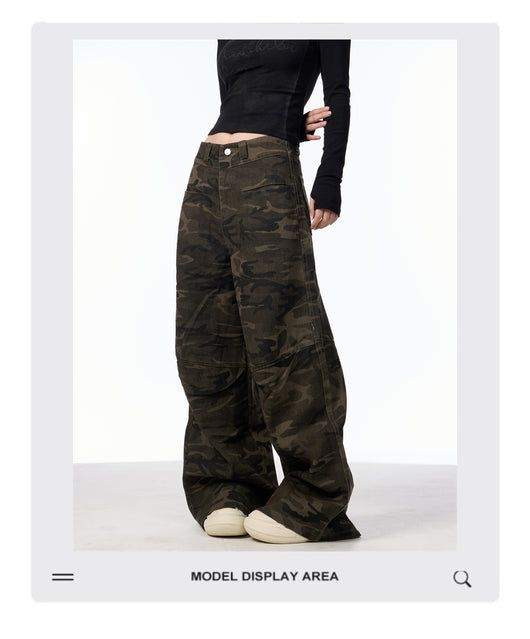 Pantalones Vaqueros Camuflaje Cintura Alta para Mujer - Comodidad y Estilo - Image 9
