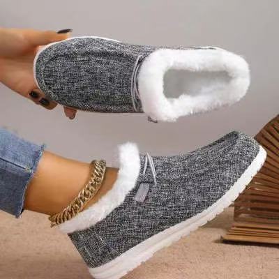 Zapatos Casuales Planos de Algodón para Mujer