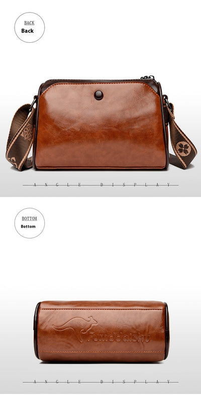 Bolsa Mensajera Retro Reversible de Doble Cara para Mujer - Image 12