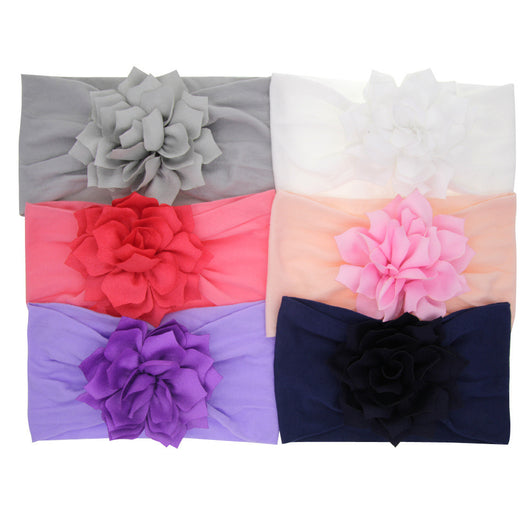 Diadema Elástica Infantil Flor Loto de Nylon - Image 8