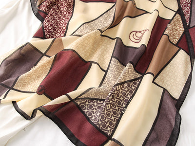 Pañoleta Grande Estilo Coreano Mujer - Foulard Algodón Lino Primavera Otoño - Image 2