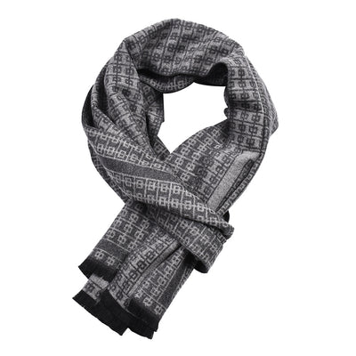 Bufanda Tejida Gruesa Cálida Reversible para Hombre Estilo Coreano - Image 22