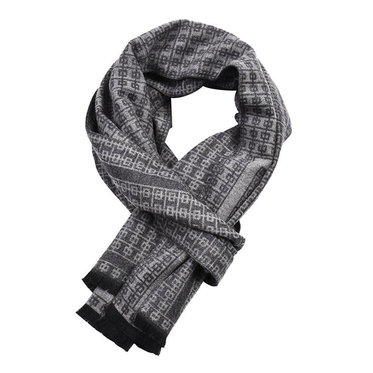 Bufanda Tejida Gruesa Cálida Reversible para Hombre Estilo Coreano - Image 22