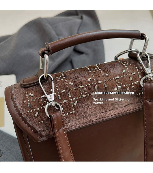 Bolsa Mensajera Cuadrada Texturizada para Mujer - Compacta y Versátil - Image 27