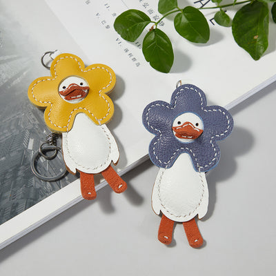 Llavero Pato de Cuero Hecho a Mano - Material DIY Artesanal - Image 5